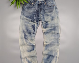 Levi’s 501 90s Men’s Vintage Faded Washed Straight Distressed Jeans W30 L32