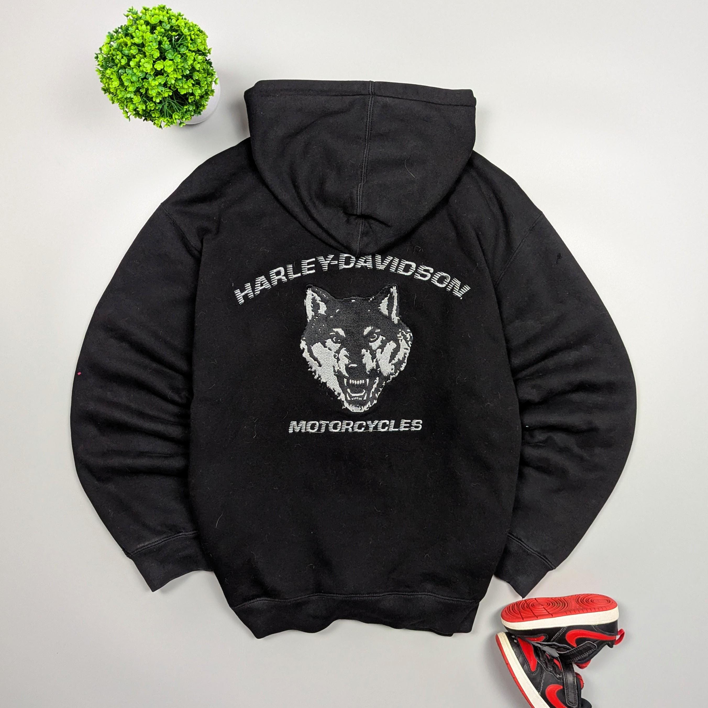 Sweat à Capuche Personalisé Harley Davidson - Homme, Coton, Motif Moto, Neuf Avec étiquettes