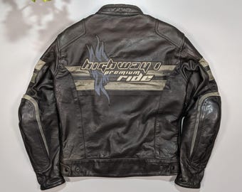 Men's Belstaff Black Prince Leather Jacket | XXL | Brown Moto