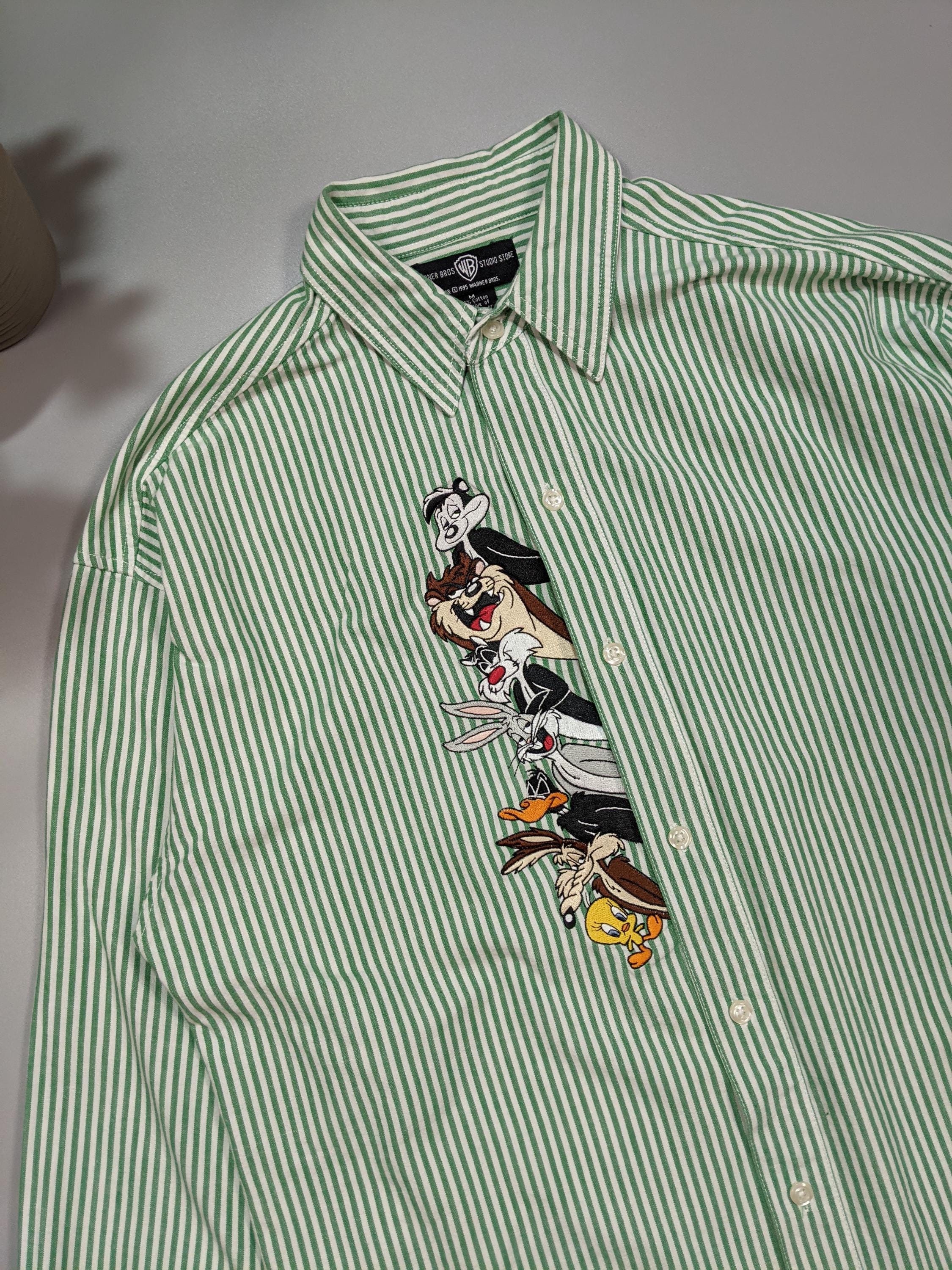 Warner Bros Vintage 1995 Acme Clothing Looney Tunes Striped