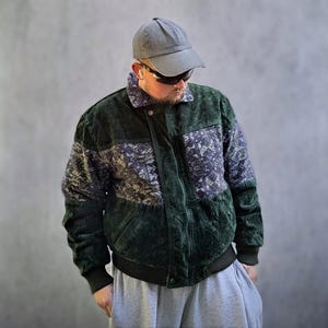 ALTA Moda F.G.A Rare Vintage 80s Men's Jacket Size XXL, Italian Boho Streetwear, Oversized Fit, Retro Fashion,Made in Italy,Old Italy Jacket