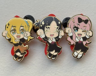 Kaguya-Sama: Love is War x Caramelldansen anime enamel pins