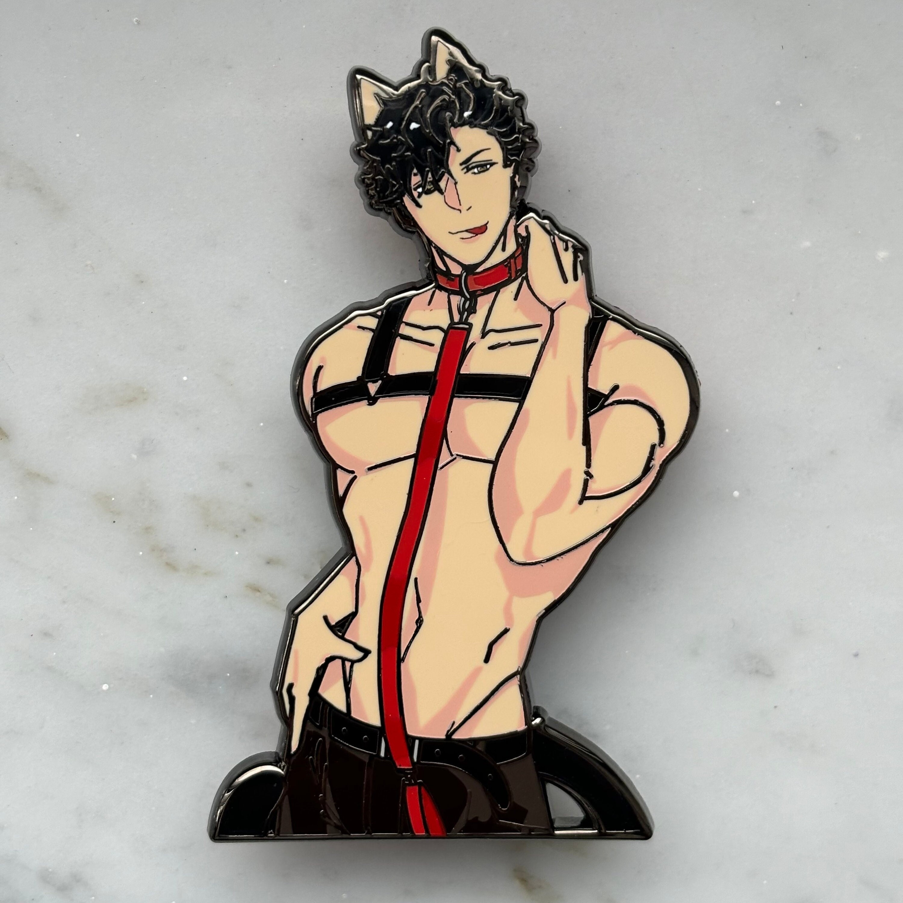 Kuroo Tetsuro post-timeskip haikyuu anime enamel pin