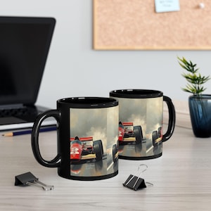 Vintage F1 Car Mug, Racing Car Coffee Cup, Retro Formula 1 Tea Mug, Sports Car Hot Cocoa Mug, Classic Car Beverage Mug