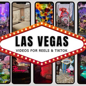 Vídeos de Las Vegas para Instagram Reels y TikTok: agente de viajes, material de archivo B Roll