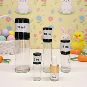 Perfume Glass Roller Bottles, Perfume Oils - 5ml, 10ml, 30ml