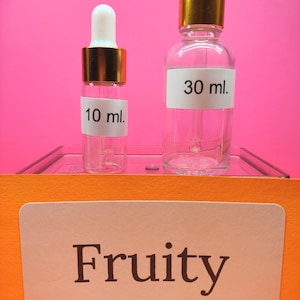 Fruity Scents, DROPPER Bottles, Sweet Smells, Fragrances, Perfume Oils, Mother’s Day, Gifts for Her, Alcohol Free,