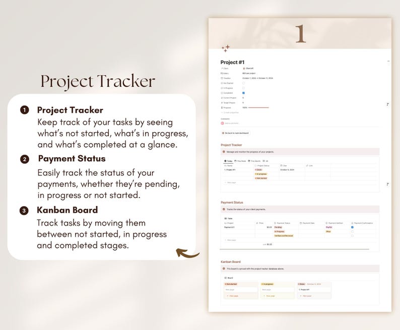Freelancer Notion Template for Service Based Business Project ...