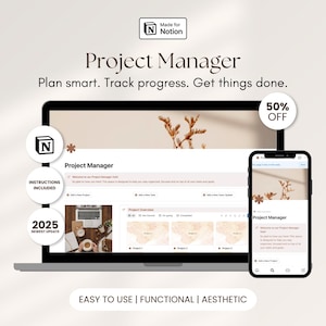 Project Management Notion Template for Teams Task Tracker Work Tracker Business Notion Template Project Manager Workspace Finance Tracker