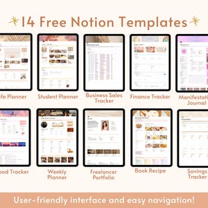 50+ Notion Templates Bundle PLR Planner Bundle Notion Resell Rights Aesthetic Notion Dashboard Productivity Kit Private Label Rights image 4