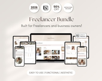 Sjabloonbundel freelancer: projectbeheer, socialmediaplanner (pdf-download)
