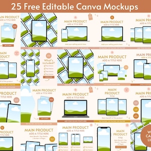 25 Free Editable Canva Mockups
