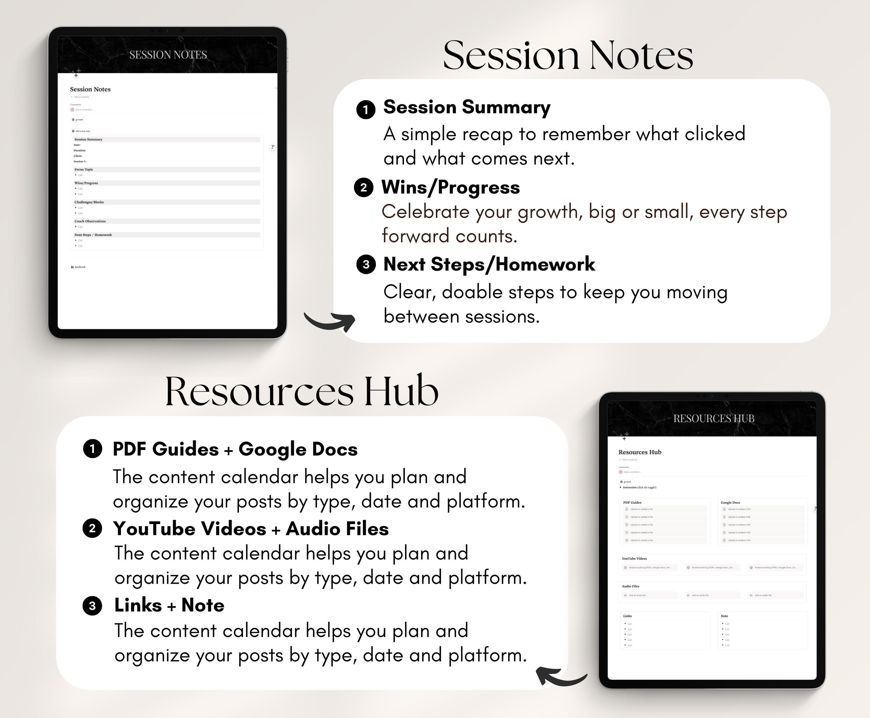 Minimal Notion Template Client Portal for Coaches and Freelancers ...