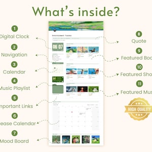 Estetisk underhållningsspårare Notion Dashboard Studio Ghibli-filmer Digital bokhylla Serier Filmspårning Personligt bibliotek Medieplanerare bild 3