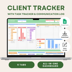 Tracker clienti per piccole imprese - Tracker CRM con registro delle comunicazioni e tracker attività per la gestione di lead e clienti