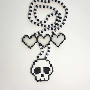 Game Over Custom Perler Necklace
