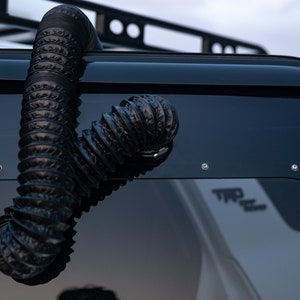 5th Gen Toyota 4Runner Diesel Heater Rear Window Vent: Car Camping  (with Power Cord Grommet)
