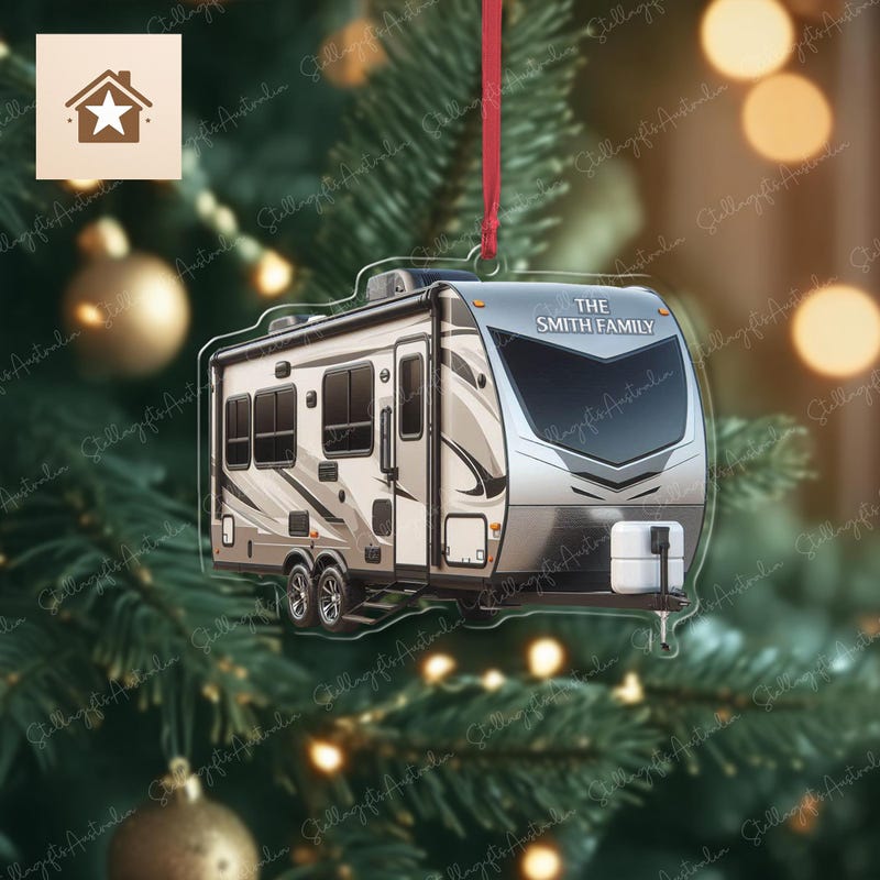 Tiny Rider - Personalized Mica Ornament - Christmas Gift For Family, F