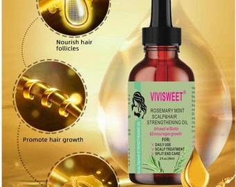 Rosemary Mint Scalp Care Essential Oil Improve Hair Growth