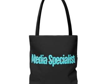 Librarian Tote Bag, Media Specialist, Media Specialist gift, Funny Library tote, book lover gift, librarian gift, tote bag for librarian