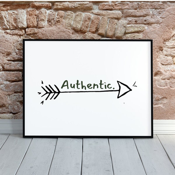 Download "Authentic" Arrow Art: Hipster Tribal PNG Print Motivational Home Decor, Living Room Decor, Office space, Kids Room, Bedroom Art