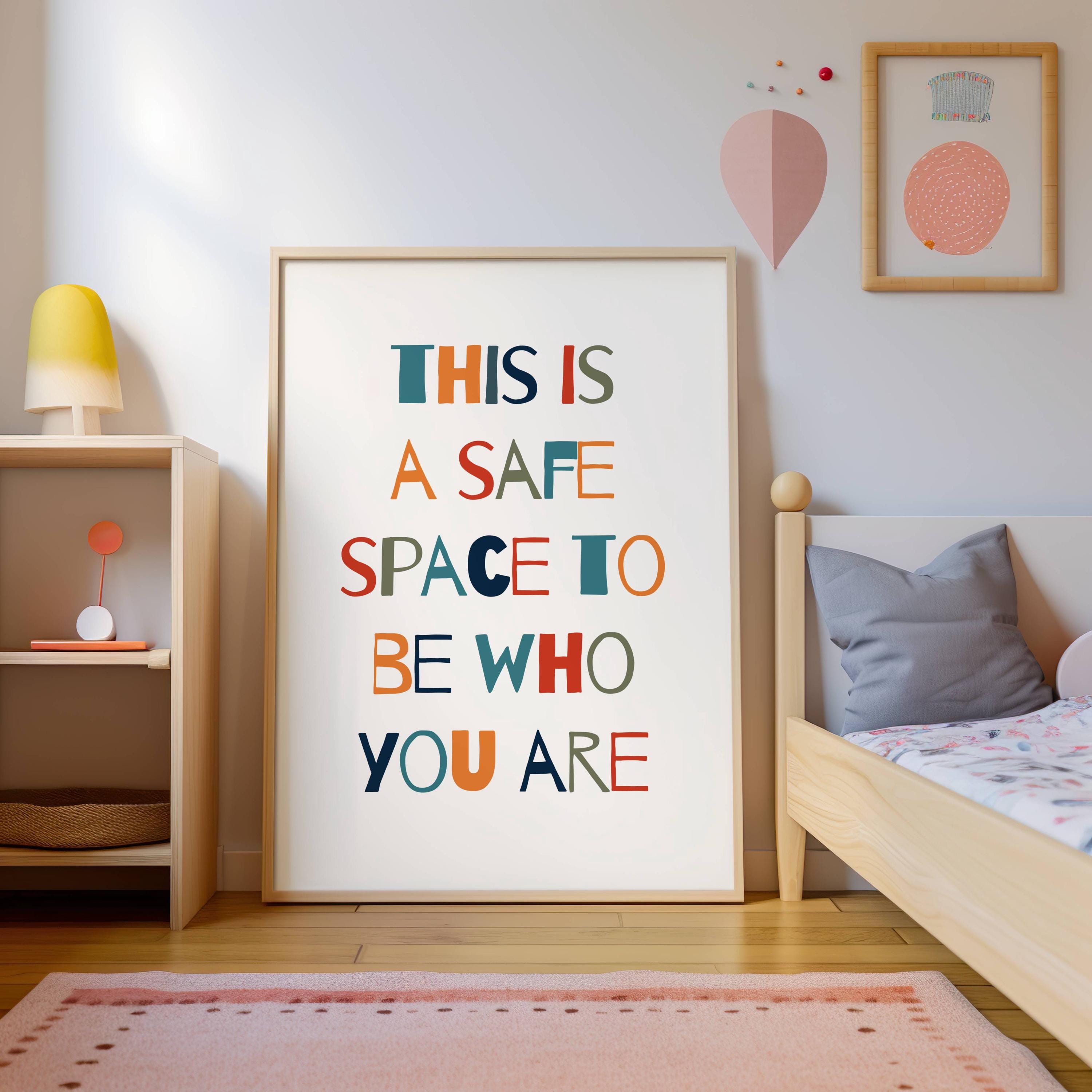 Safe Space Printable Poster Counseling Office Decor School Psychologist ...
