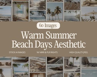 Beach Aesthetic Stock Photos – Summer Vibes, Social Media (MRR)