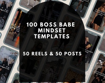 Boss Babe Mindset Instagram Reels – Social Media Templates (MRR)