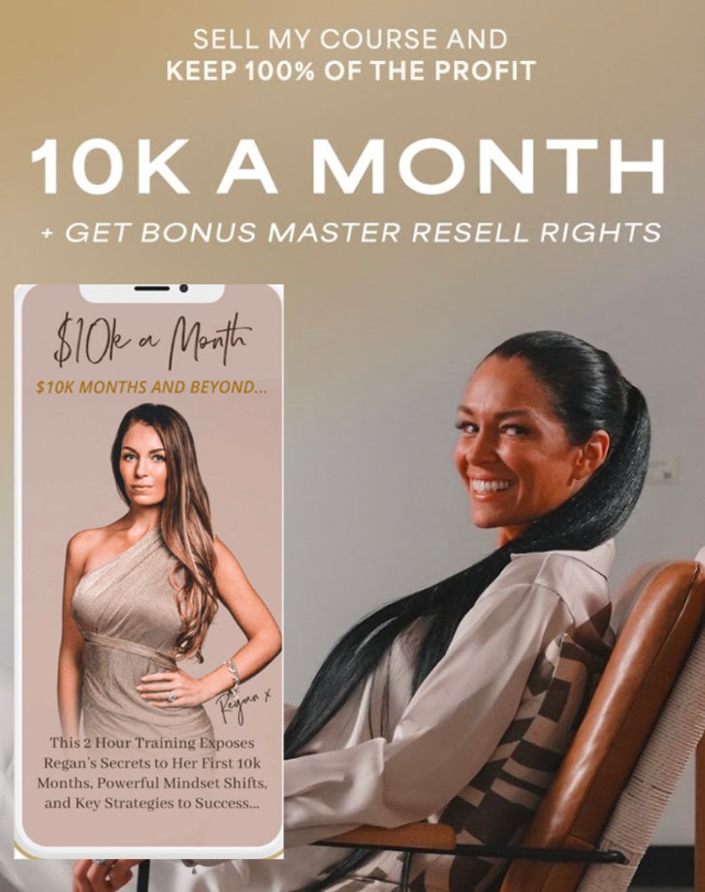 Unlocking 10K A Month + Bonus: Master Resell Rights - Regan Hillyer ...