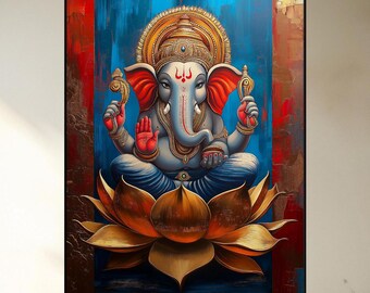 Ganesha in Bloom — the Radiance of Wisdom and Prosperity - Etsy