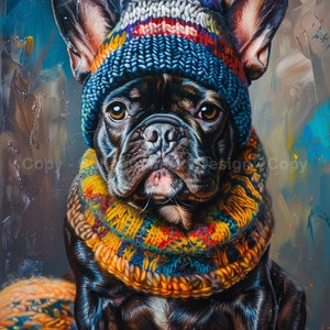 French Bulldog Portrait | Digital Art Print | Printable Wall Decor | Pet Lover Gift | Instant Download