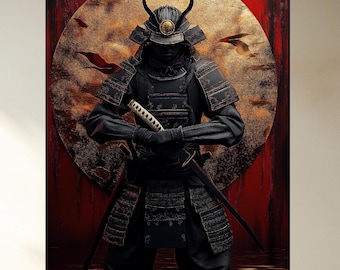 Exquisite Japanese Warrior Artwork | Detailed Samurai Wall Decor