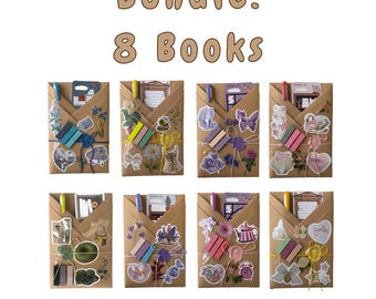 8 Books Blind Date with a Book - Bookish Gifts - Book Lover Gifts - Spicy Romance Book - Romance Sci Fi Fantasy Historical Fiction