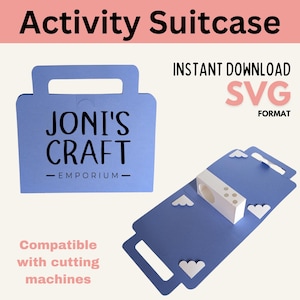 Fichier SVG de valise d'activités Playdoh Crayons compatible avec toutes les machines de découpe