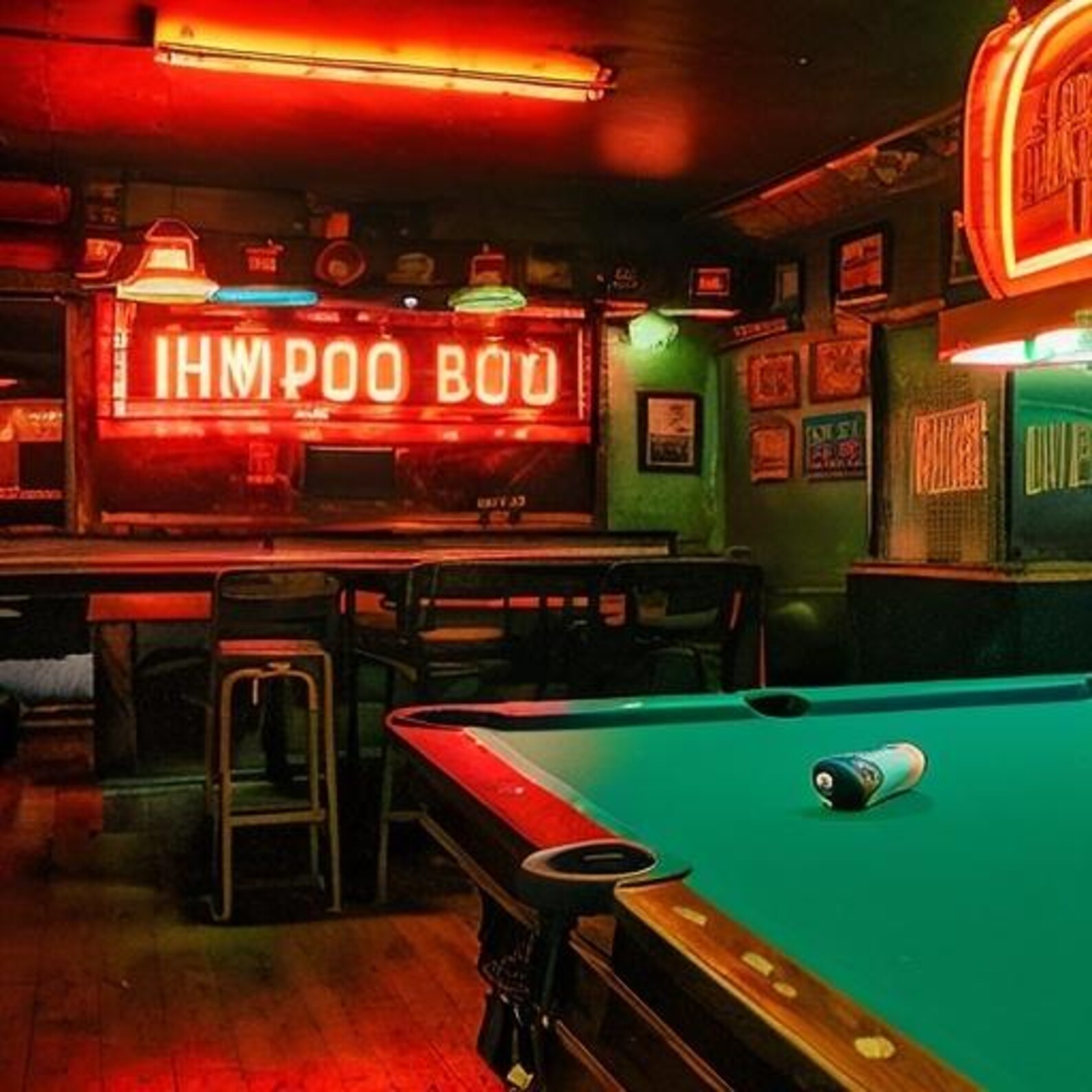 Billiards Dive Bar Etsy 