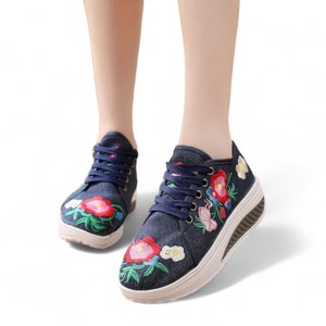 Denim shoes womens online india discount