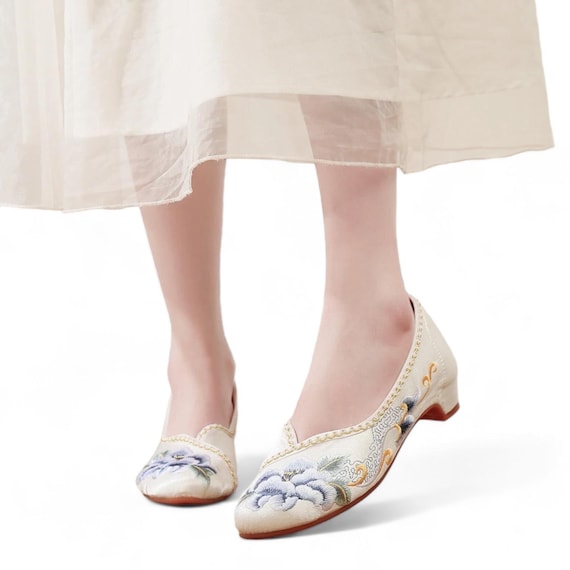 Scarpe Donna Con Tacco Basso - Decolletè Eleganti Per Matrimonio E Serate - Foto 5