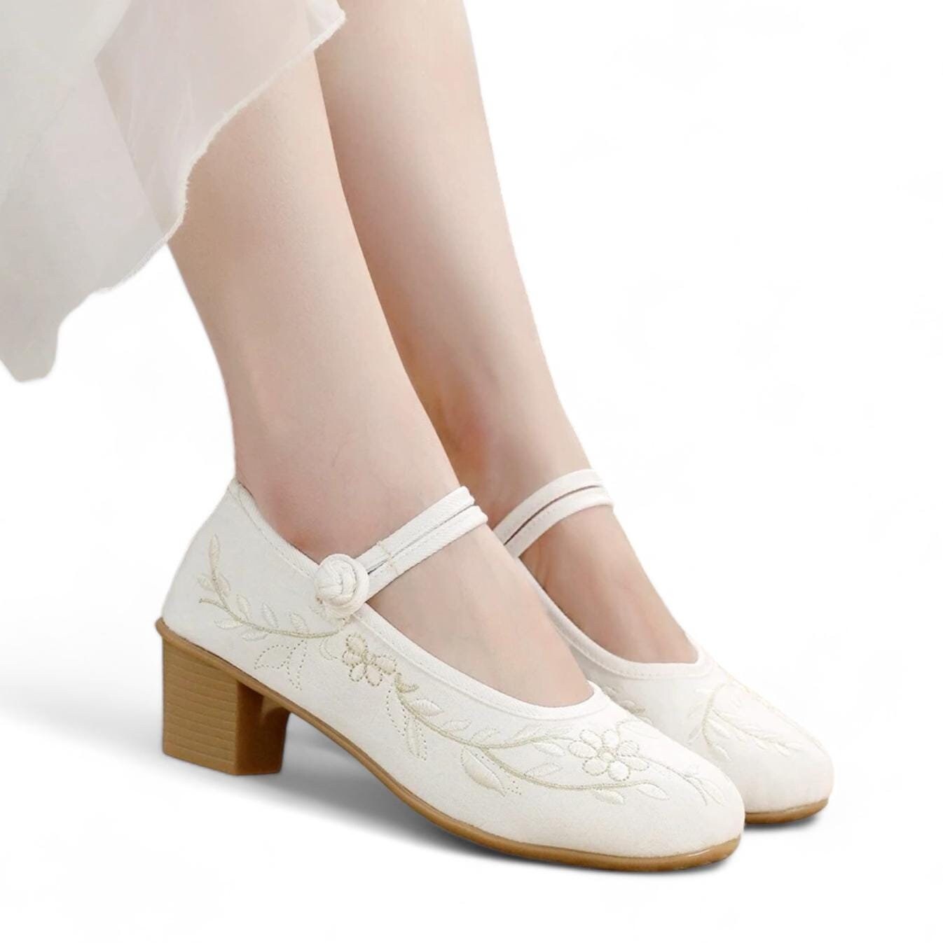 White Low Heels Australia