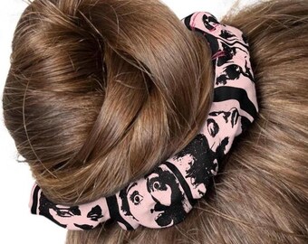 Emotions Speak Louder Than Words Wellness Scrunchie, Inspirational Hair Accessory, Motivational Hair Tie