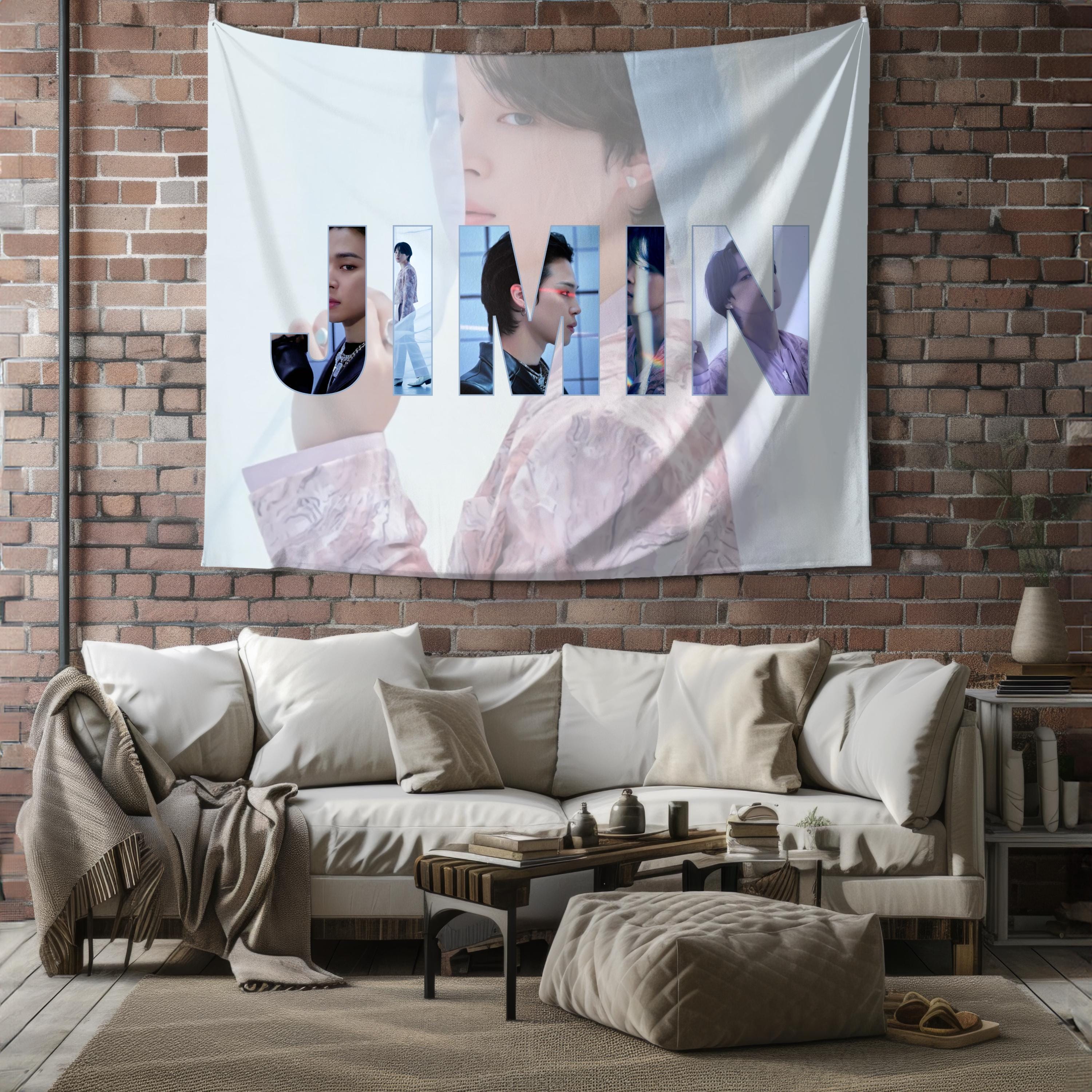 BTS Wall Tapestry BTS Merch Bts Army Gift Jimin V Jungkook Yoongi Jin RM Jhope Kpop Merch Kpop Gift Bts Gift Etsy