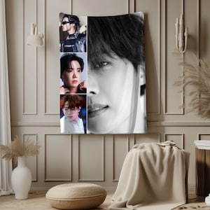 Custom Hobi J-Hope Photo Plush Blanket: Kpop Army Gift