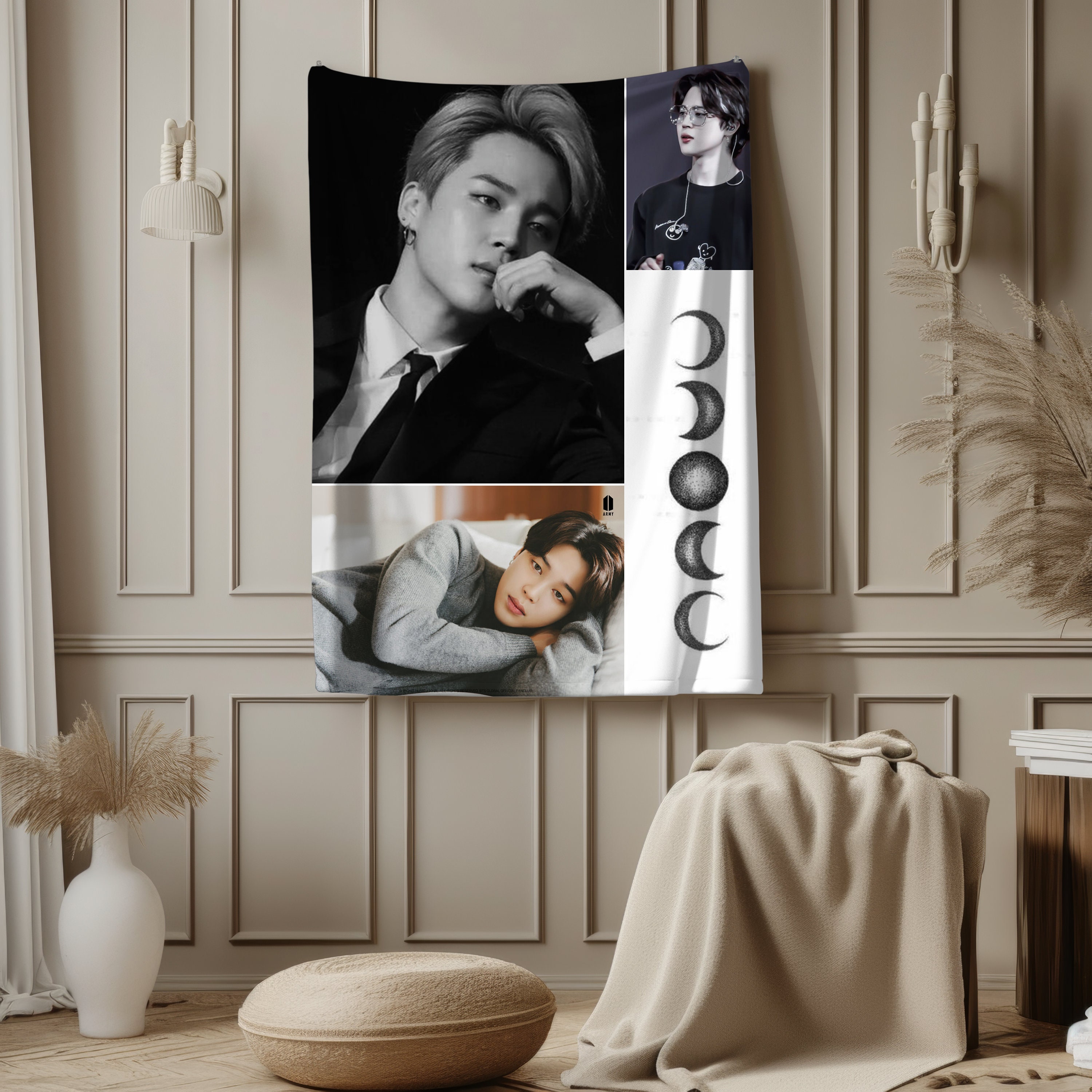 Custom Jimin Photo Plush Blanket: BTS Army Kpop Gift - Etsy
