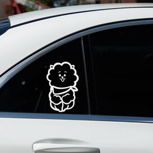 BT21 BTS 車用デカールセット - ARMY ファン向けの Kpop 風ステッカー、BTS ギフト、Kpop のユニークなギフト、車のアクセサリー