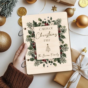 Kerstkaarthouder, Kaartenboek, Kaarten aandenken, Kaartopslag, Aangepast kerstgeheugenboek, Aangepaste kaarthouder, Kerstkaarten, Cadeau