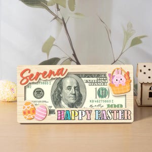 Porta-dinheiro de Páscoa personalizado, presentes para cestas de Páscoa, presentes de Páscoa para adolescentes, presente de dinheiro para coelhos da Páscoa, etiquetas para cestas de Páscoa, presente para crianças.
