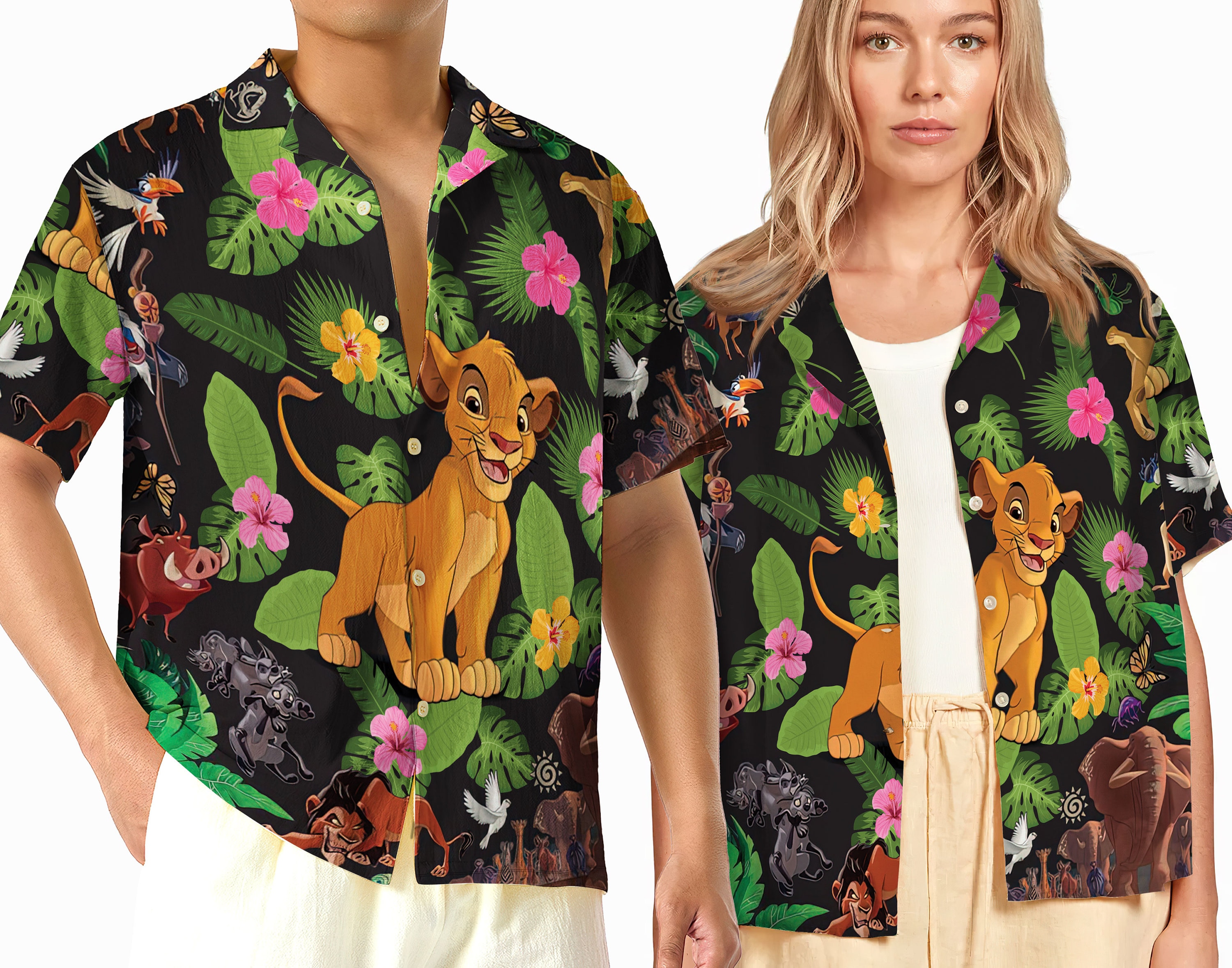 Lion King Hawaiian Shirt,Disney Movie Shirt, Summer Shirt