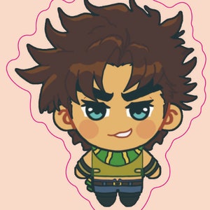 Joseph Joestar porte-clés en acrylique avec breloques JoJo&#39;s Bizarre Adventure