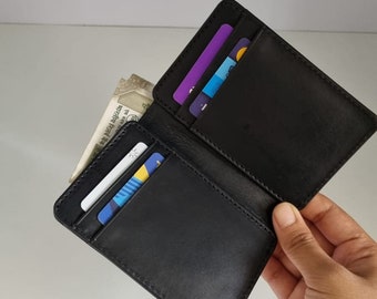 MENS WALLET, PERSONALIZED Leather Wallet, Slim Design Leather Wallet, Minimalist Credit Card Wallet, Man Leather Wallet, full grain leather.