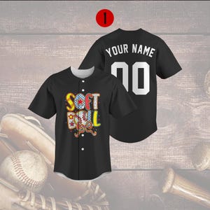 Coquette Bow Softball Baseball Jersey, Personalized Name Team Baseball Jersey, Custom Name Number Baseball Jersey For Baseball Fans