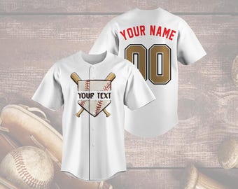 Camiseta de béisbol personalizada, diseño de bates cruzados, nombre y número de equipo personalizados, gráfico del home, regalo para el día del partido de sóftbol.